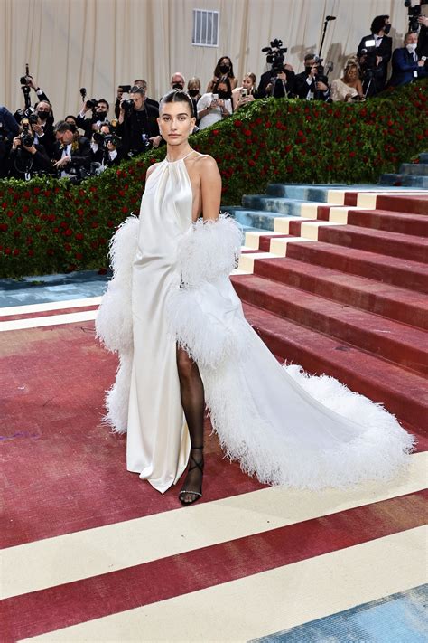 hailey bieber ysl met gala|hailey bieber met gala looks.